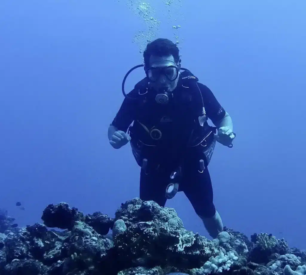 Diving the reefs of Vanuatu.